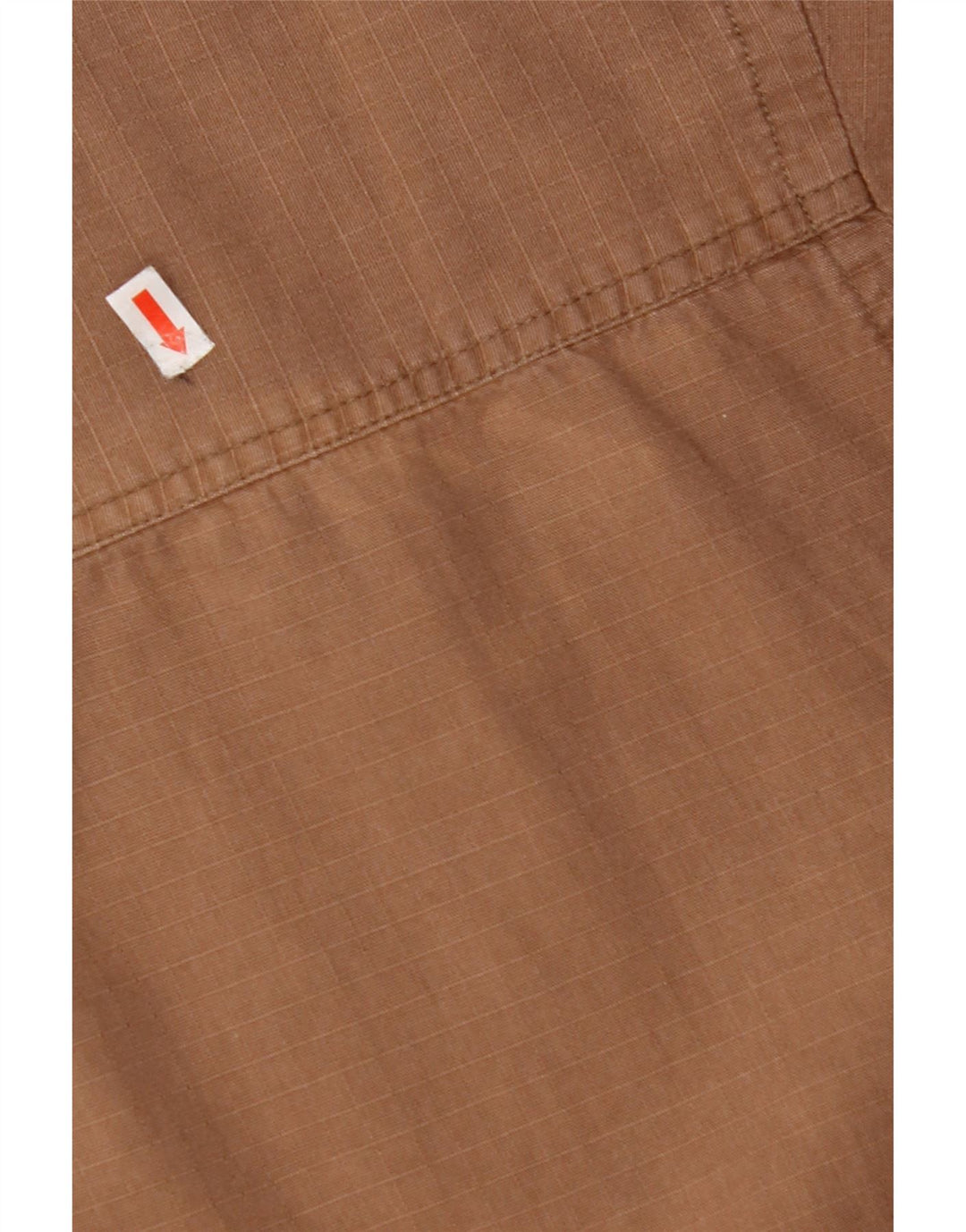 JEEP Camicia a maniche corte da uomo XL in cotone a quadri marrone