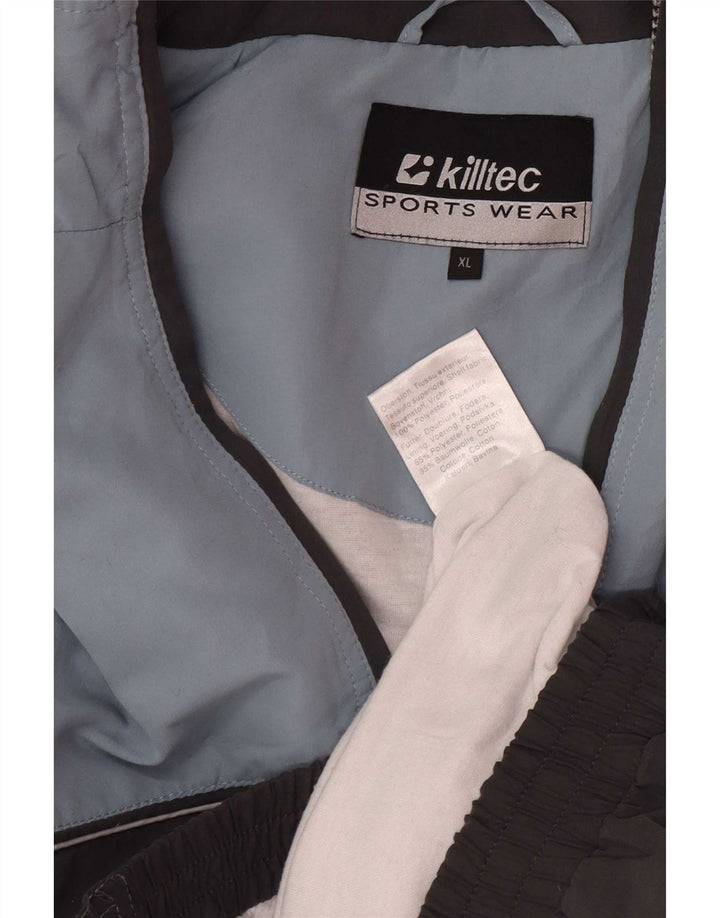 Giacca da ginnastica da uomo Killtec XL in poliestere color block grigio