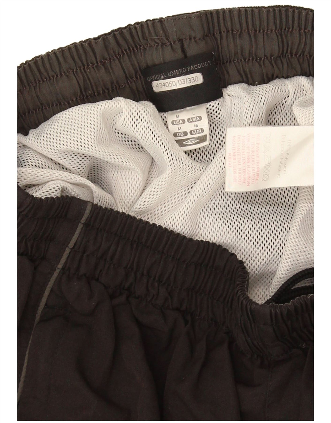 Pantaloncini sportivi da uomo Umbro medio nero in poliestere