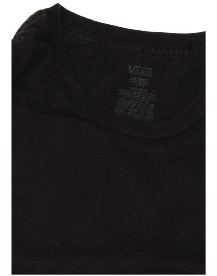 T-shirt grafica da uomo VANS Top 2XL cotone nero