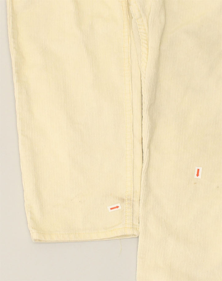 RIFLE Womens Slim Corduroy Trousers W32 L34 Yellow Cotton | Vintage Rifle | Thrift | Second-Hand Rifle | Used Clothing | Messina Hembry 