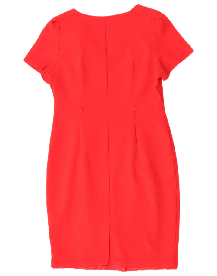 Abito tubino da donna Marks & Spencer UK 14 grande poliestere rosso