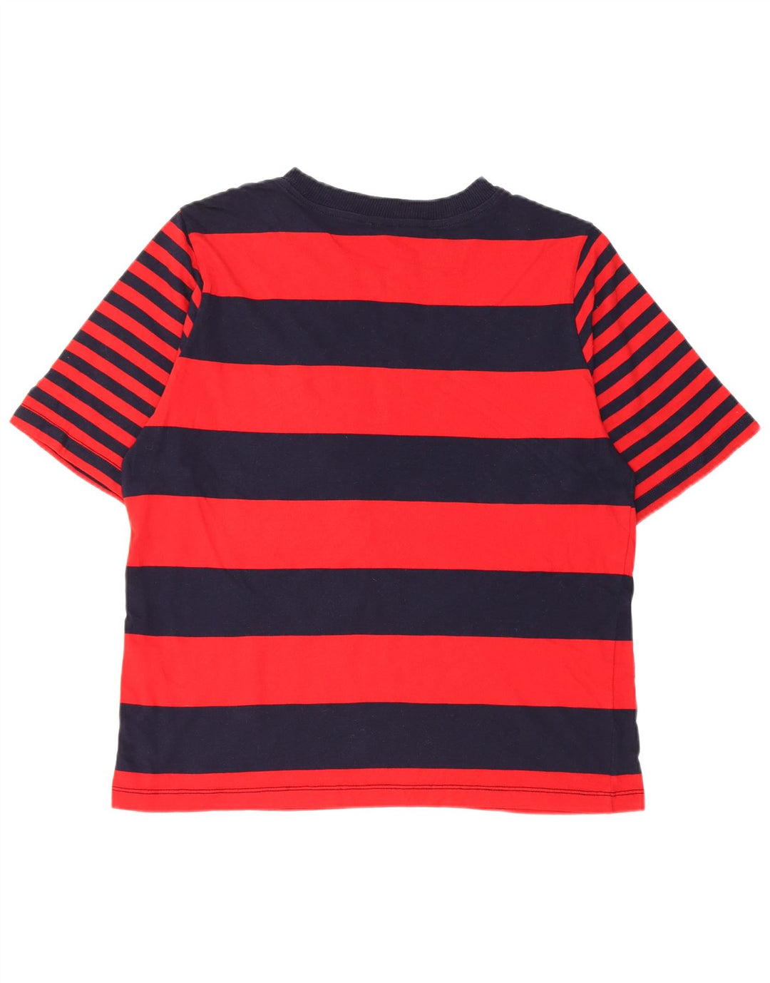 T-shirt uomo BENETTON Top in cotone a righe medie blu navy