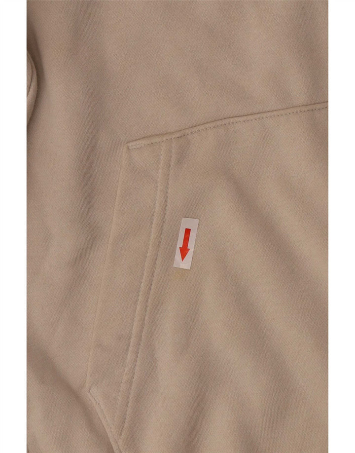 Felpa con cappuccio da uomo Nike Small in cotone beige