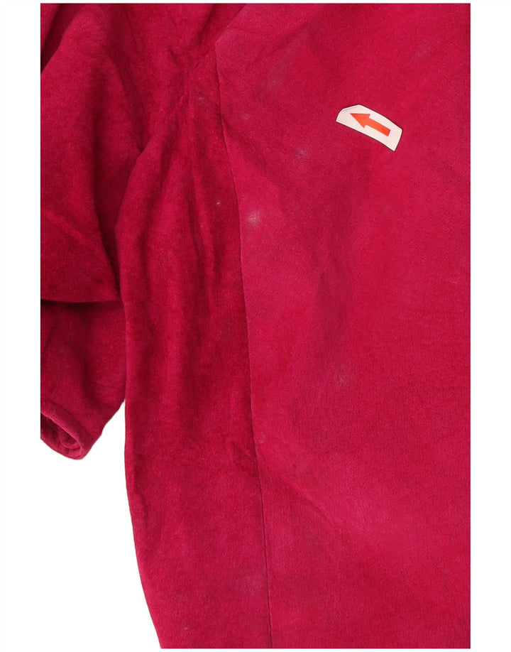 Giacca Bolero vintage da donna con maniche a 3/4 UK 12 rossa media