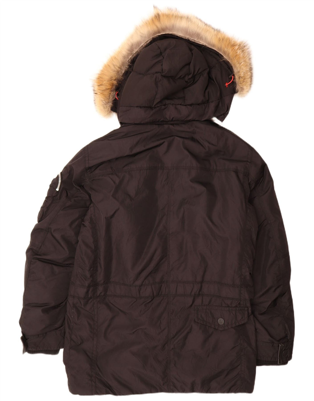 Cappotto imbottito con cappuccio da uomo Fire and Ice EU 48 medio nero in poliammide