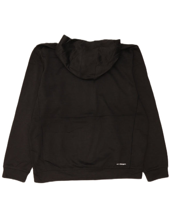 Adidas Mens Climawarm Hoodie Jumper Large Black Polyester