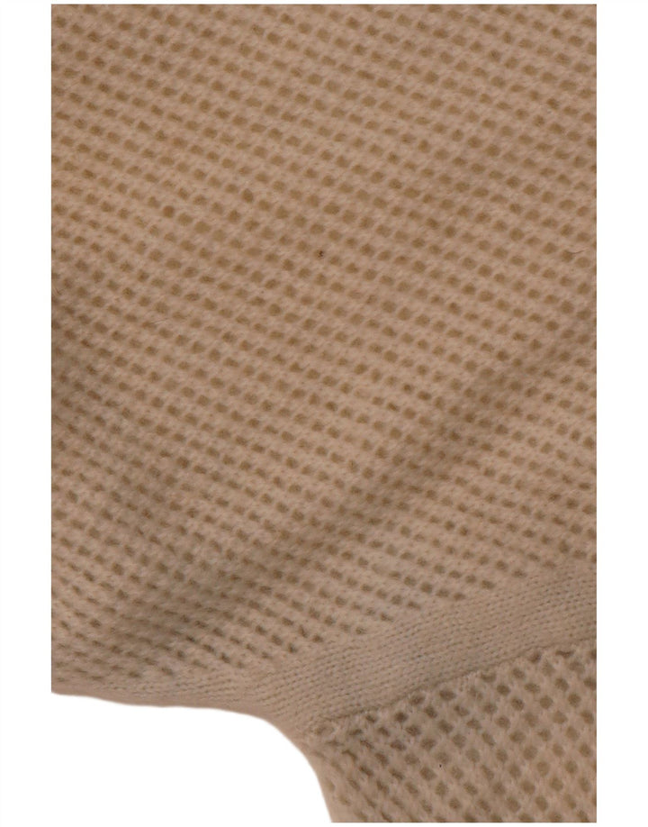 LIU JO Maglione da donna con scollo a barca all'uncinetto corto UK 12 Bianco medio