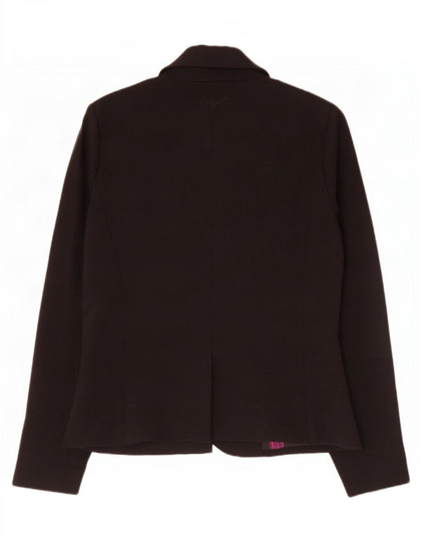 Giacca blazer da donna a 1 bottone Desigual EU 40 poliestere floreale nero medio