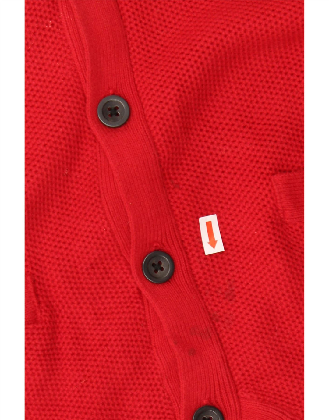 Maglione cardigan senza maniche da uomo CHAPS grande in cotone rosso