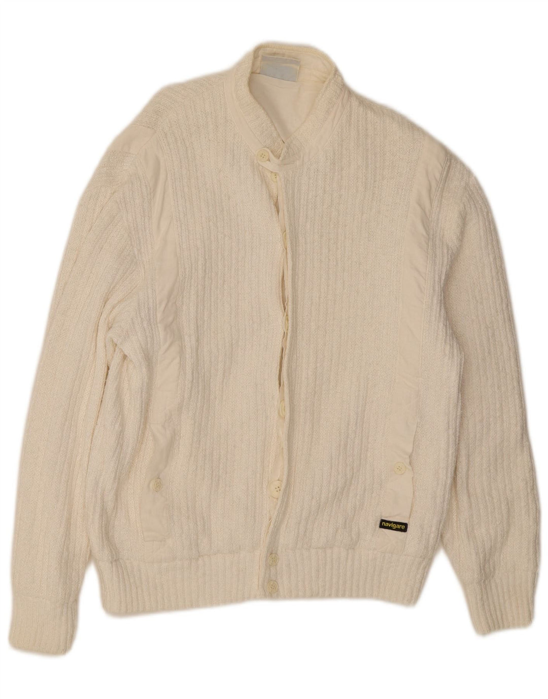 Maglione Cardigan Uomo Navigare IT 50/52 Bianco Medio