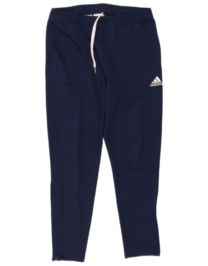 Pantaloni da tuta Adidas Aeroready da uomo grandi in poliestere blu navy