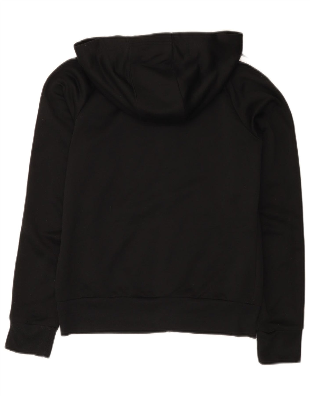 Felpa con cappuccio e zip Adidas da ragazzo 11-12 anni in poliestere nero