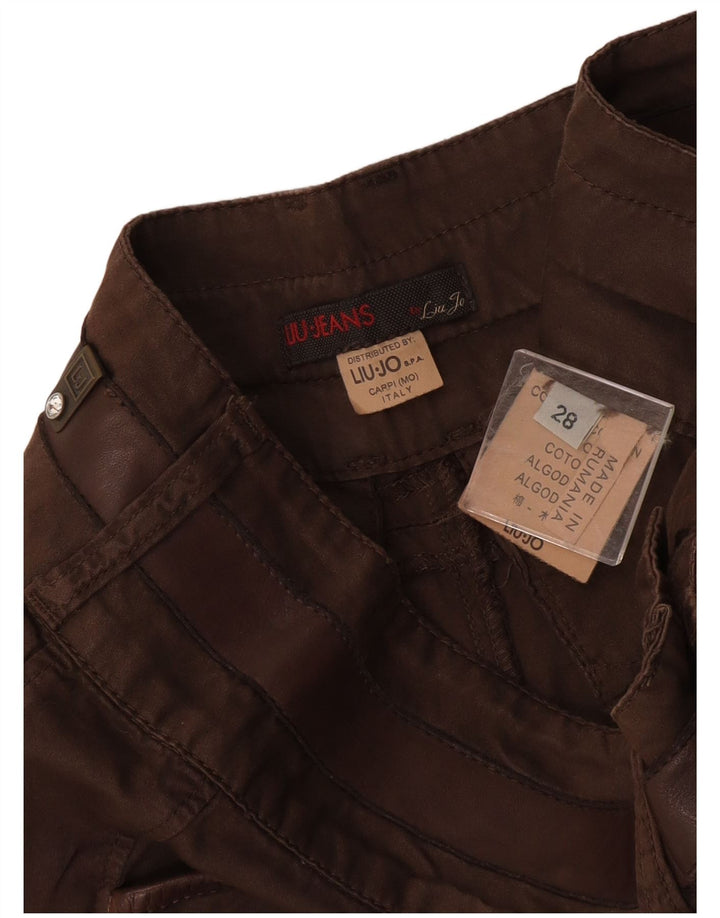 Pantaloncini casual da donna Liu Jo W28 in cotone marrone medio
