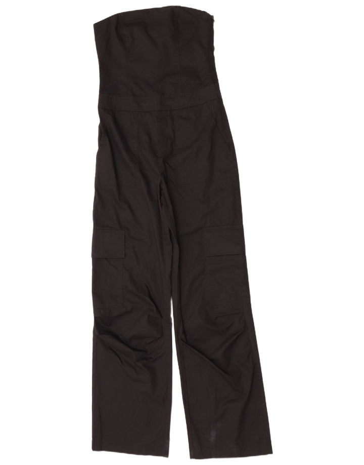 Tuta senza spalline da donna Zara UK 10 piccola in cotone nero