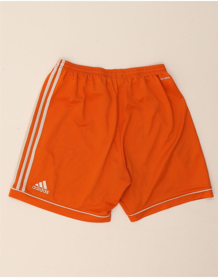 Pantaloncini sportivi Adidas Climalite da uomo di grandi dimensioni in poliestere arancione