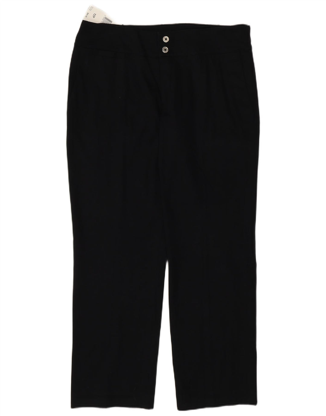 Pantaloni chino dritti da donna Chaps US 12 Large W32 L27 Neri