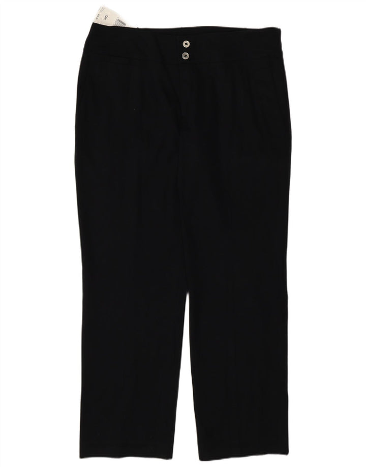 Pantaloni chino dritti da donna Chaps US 12 Large W32 L27 Neri
