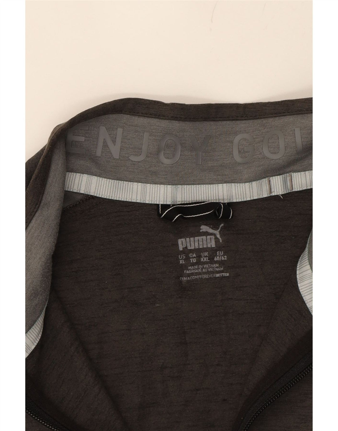PUMA Mens Sleeveless Tracksuit Top Jacket 2XL Grey Colourblock Vintage Puma and Second-Hand Puma from Messina Hembry 