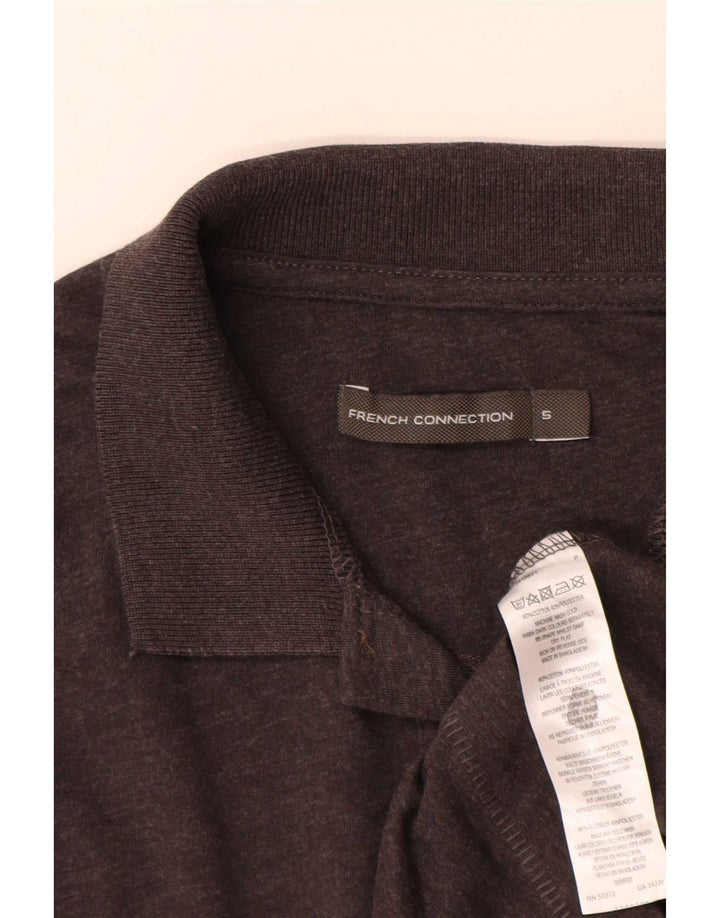 Polo da uomo French Connection piccola in cotone grigio