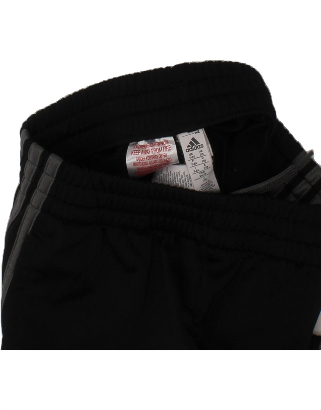 ADIDAS Boys Tracksuit Trousers Joggers 7-8 Years  Black Polyester Vintage Adidas and Second-Hand Adidas from Messina Hembry 
