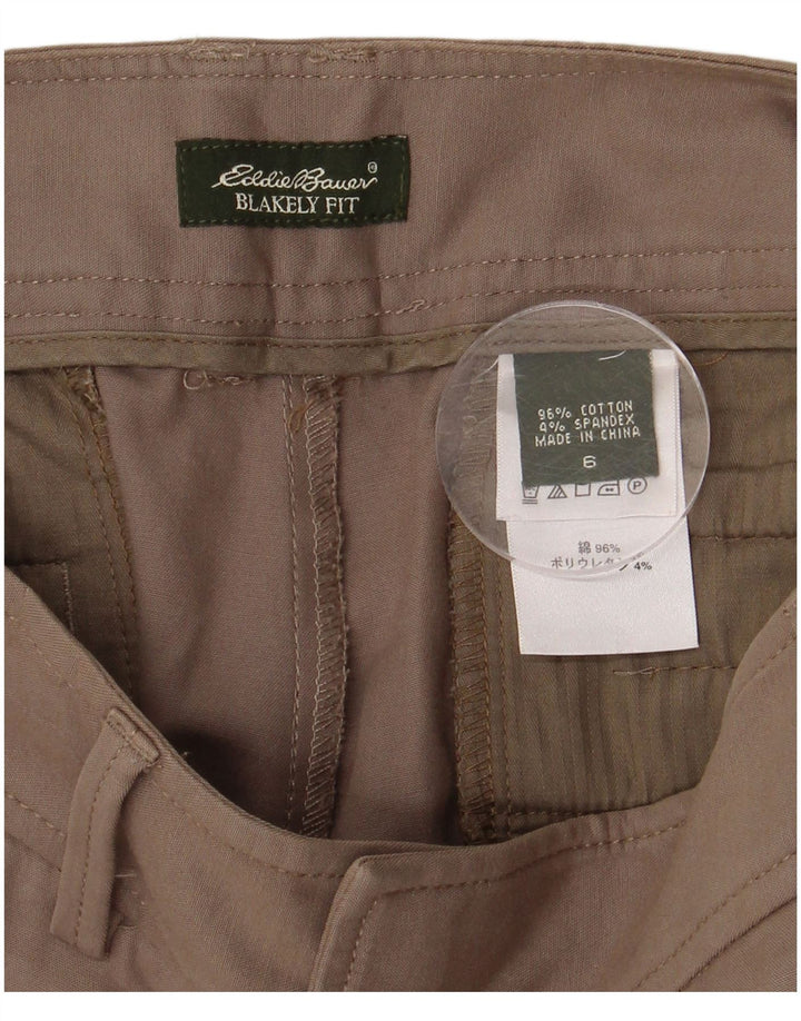 Pantaloni casual da donna EDDIE BAUER Blakely Fit US 6 Medium W30 L30 Marrone