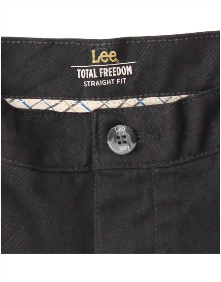 Pantaloni chino dritti da uomo LEE W34 L30 in cotone blu navy