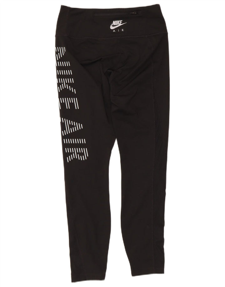 Leggings grafici da donna Nike UK 8 piccoli poliestere nero