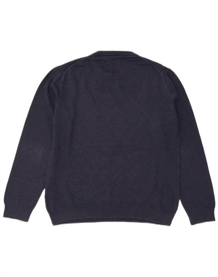 Gant Uomo Maglione Girocollo Maglione Grande Cotone Blu Navy
