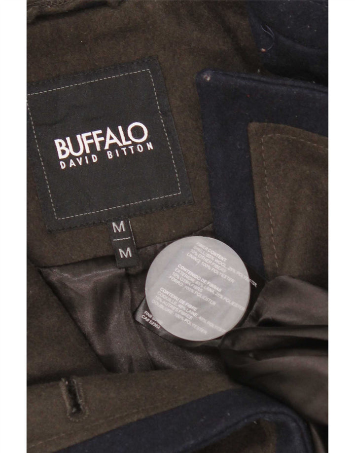 Cappotto doppiopetto David Bitton da donna Buffalo UK 12 Medio Cachi