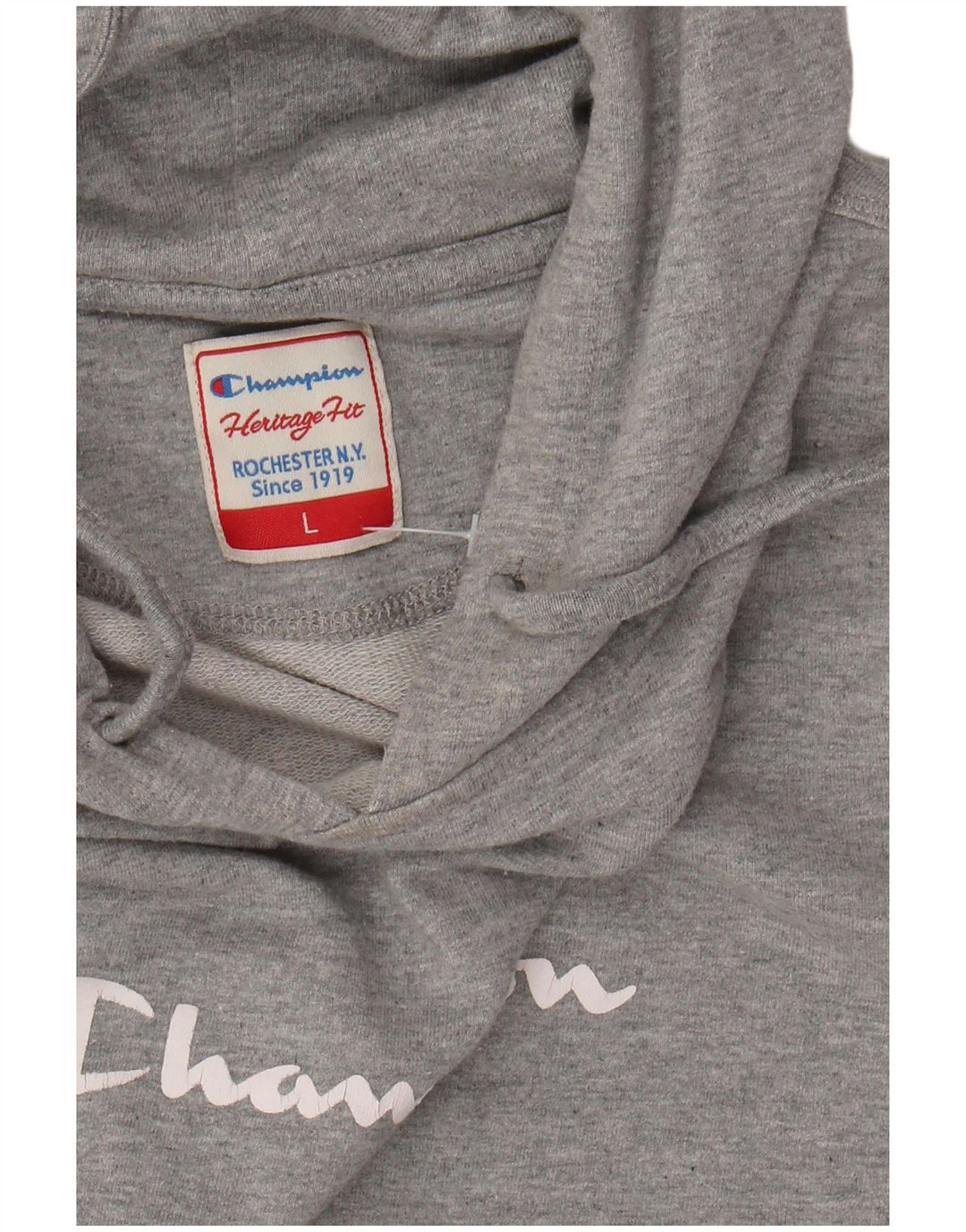Maglione con cappuccio grafico da donna CHAMPION Heritage Fit UK 14 grande grigio