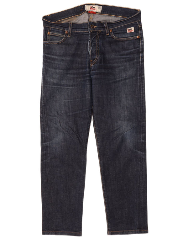 Jeans dritti da uomo Roy Rogers W32 L27 cotone blu navy