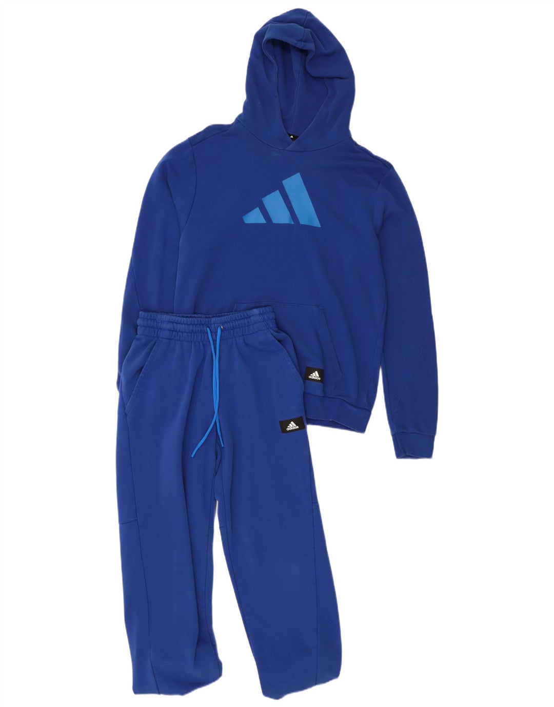 Tuta intera Adidas da uomo con grafica piccola in cotone blu