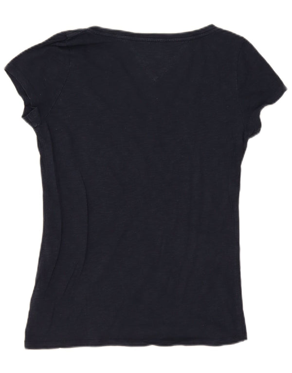T-shirt da donna Tommy Hilfiger Top UK 12 medio blu navy screziato