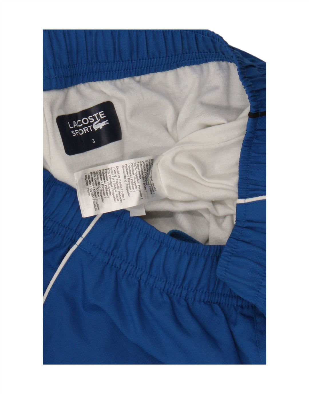 Pantaloncini sportivi da uomo Lacoste taglia 3 piccoli in poliestere blu