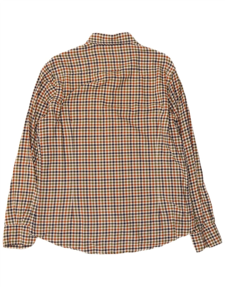 Camicia da uomo Massimo Dutti in cotone a quadri grandi multicolore