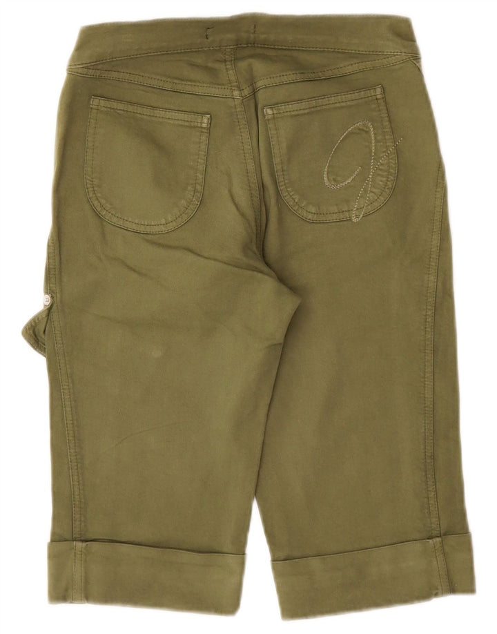 Pantaloncini cargo da donna Versace IT 38 XS W24 cotone kaki