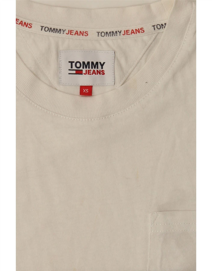 TOMMY HILFIGER T-shirt grafica da uomo XS bianca
