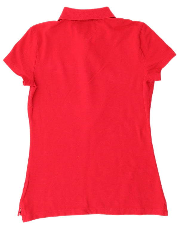 Tommy Hilfiger Womens Polo Shirt UK 10 Small Red