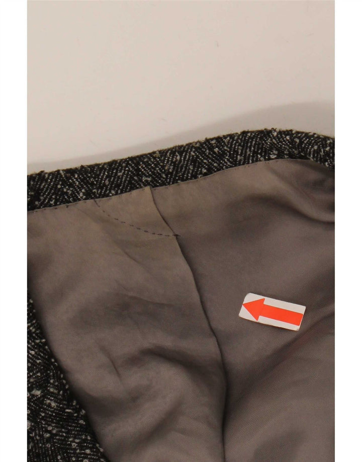Giacca blazer vintage da uomo a 2 bottoni UK 40 grande spina di pesce grigia