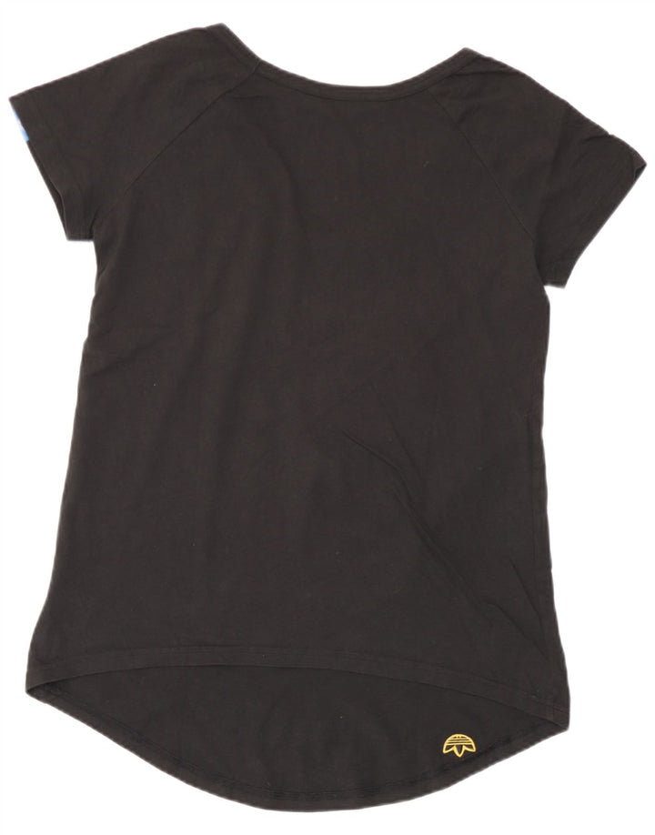 T-shirt grafica da donna Adidas Top EU 38 cotone medio nero