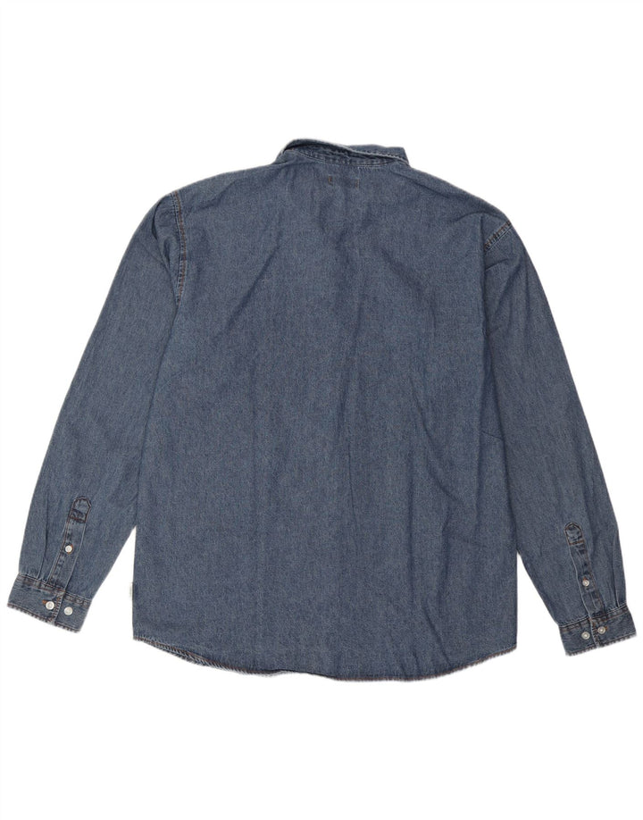 Camicia da uomo JJ Rebel piccola in cotone blu