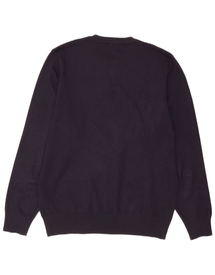 Maglione da uomo girocollo Rifle 2XL in viscosa blu navy