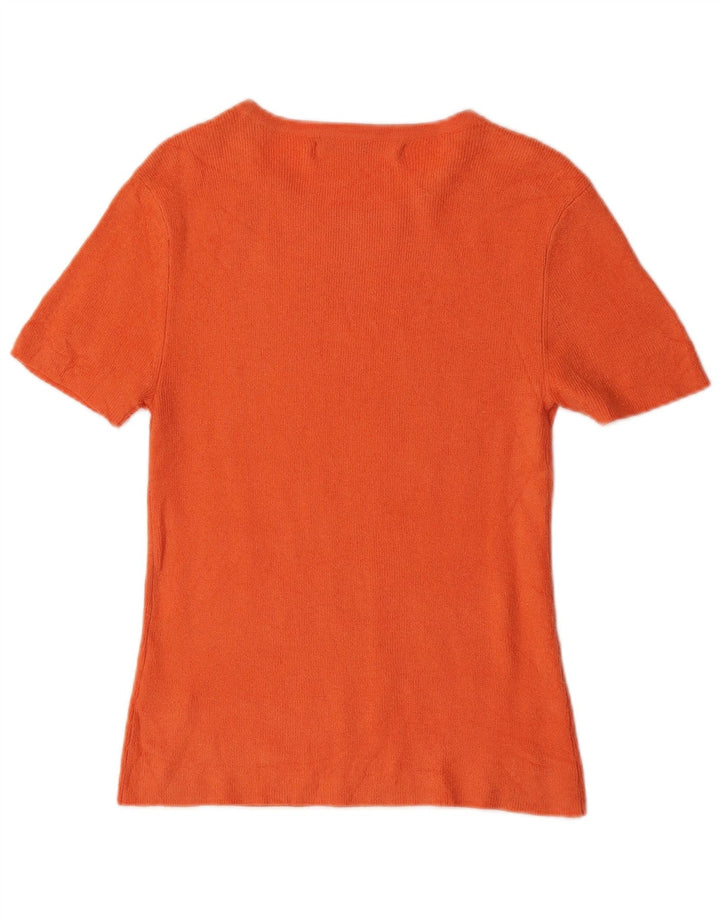 T-shirt da donna Tommy Hilfiger Top UK 12 Acrilico arancione medio