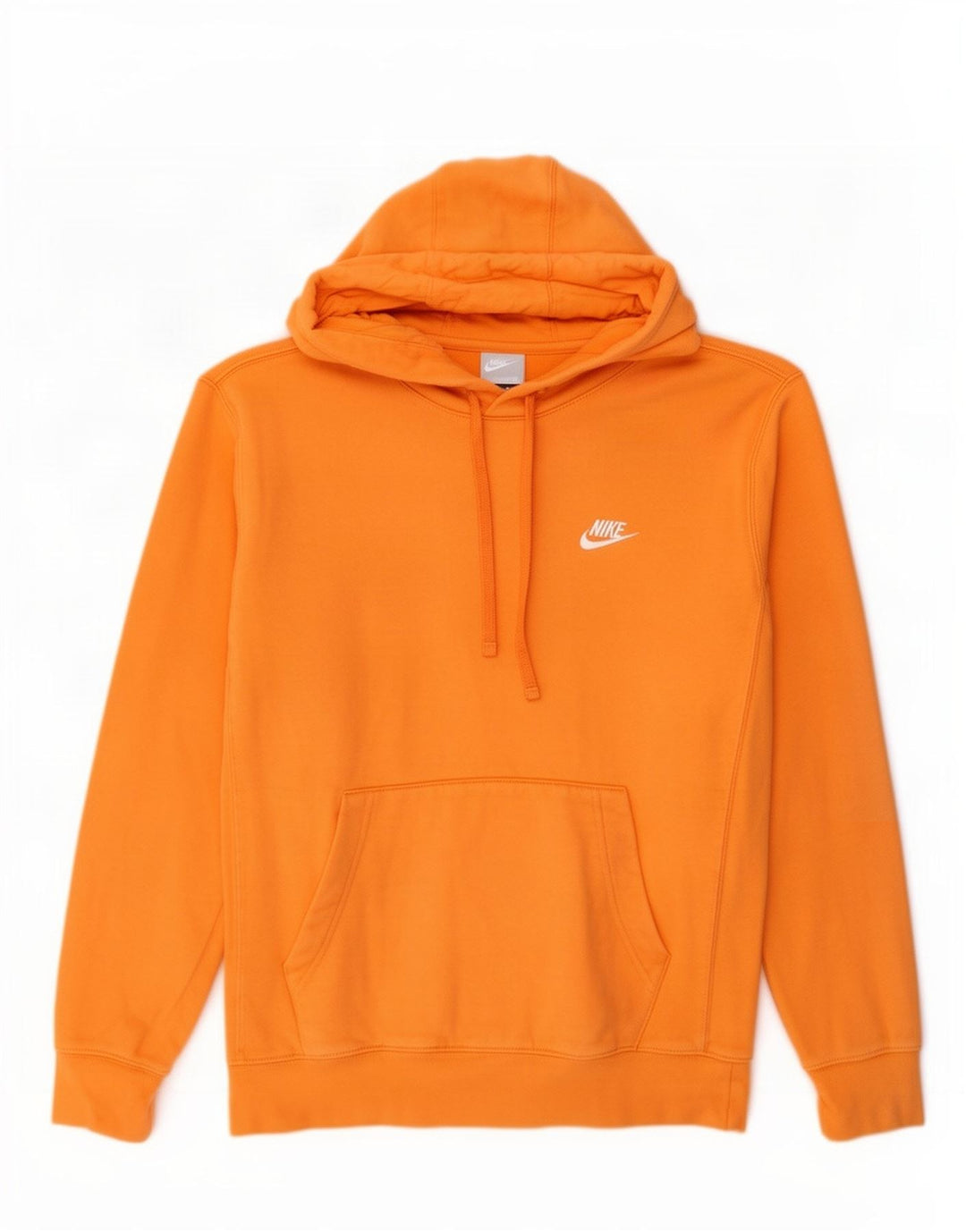 Felpa con cappuccio da uomo Nike Small in cotone arancione