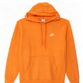 Felpa con cappuccio da uomo Nike Small in cotone arancione
