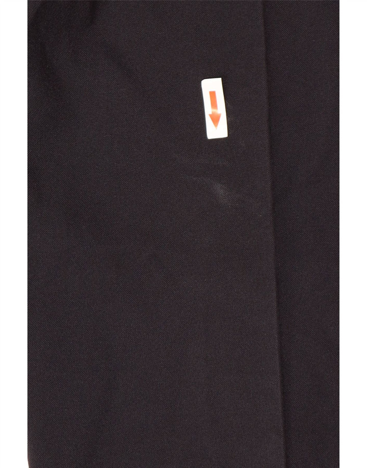 Pantaloni da abito dritti da uomo Marks & Spencer W36 L31 poliestere blu navy