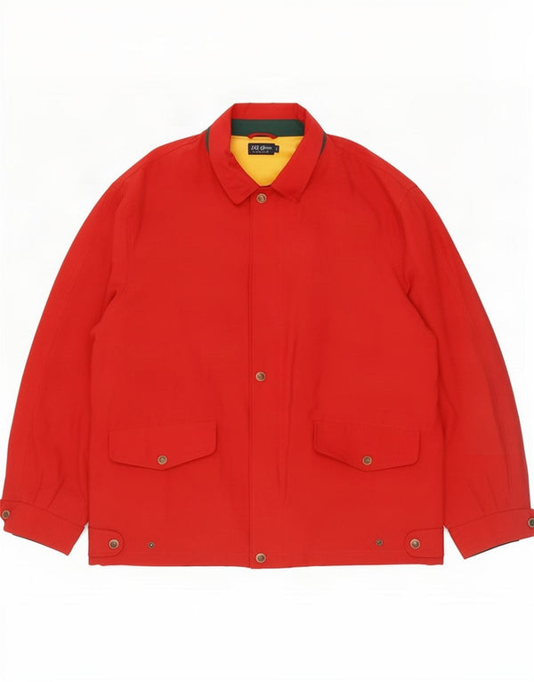 Giacca a vento da uomo Gant UK 40 Large rossa in poliammide