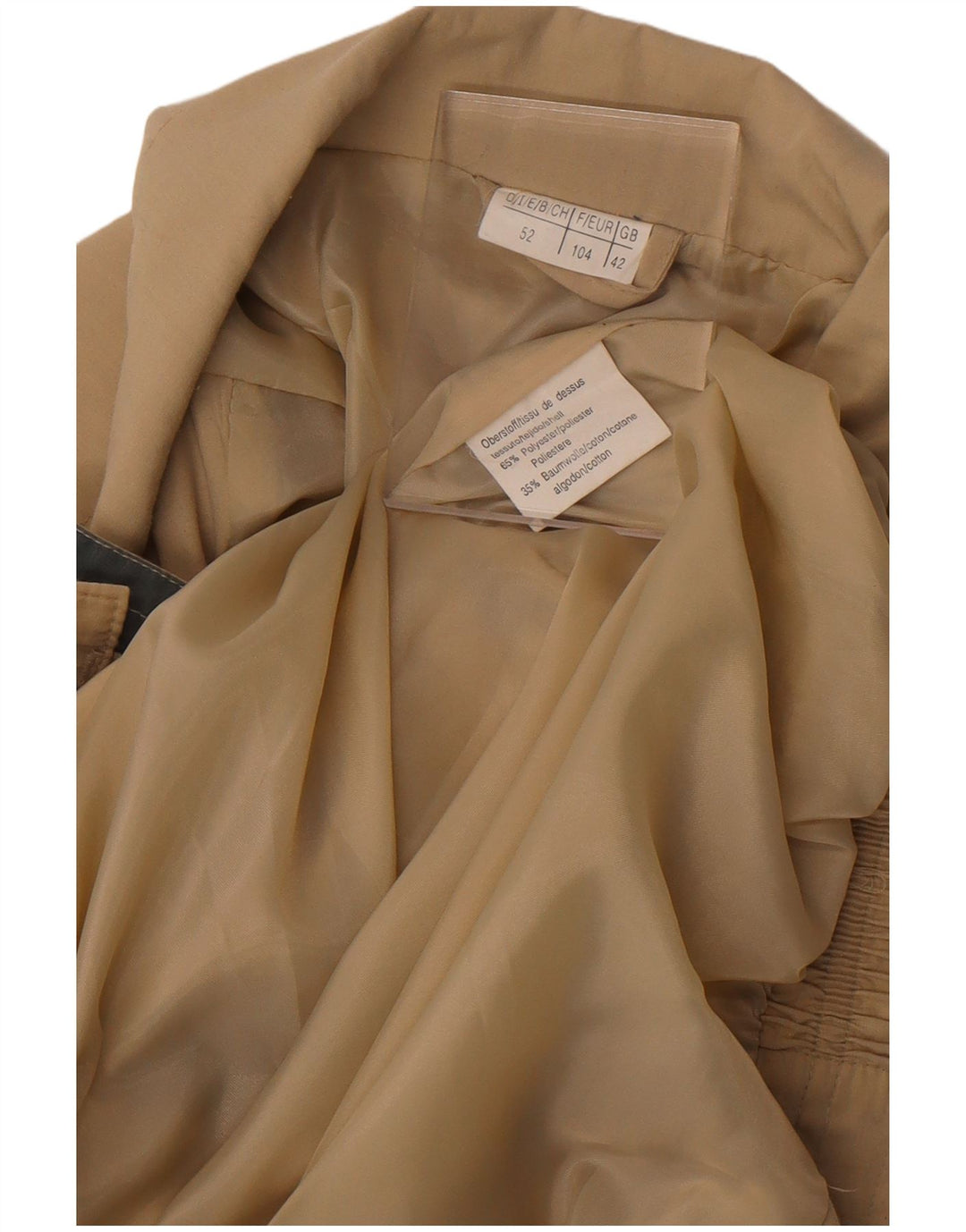 Giubbotto bomber vintage da uomo UK 42 XL poliestere kaki