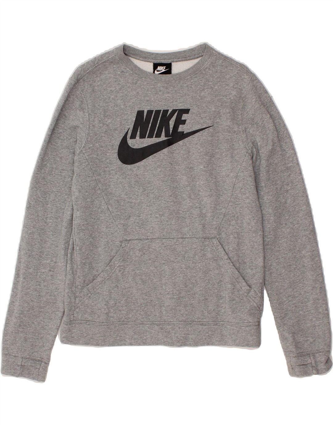 Felpa con grafica NIKE per ragazzi 13-14 anni XL in cotone grigio